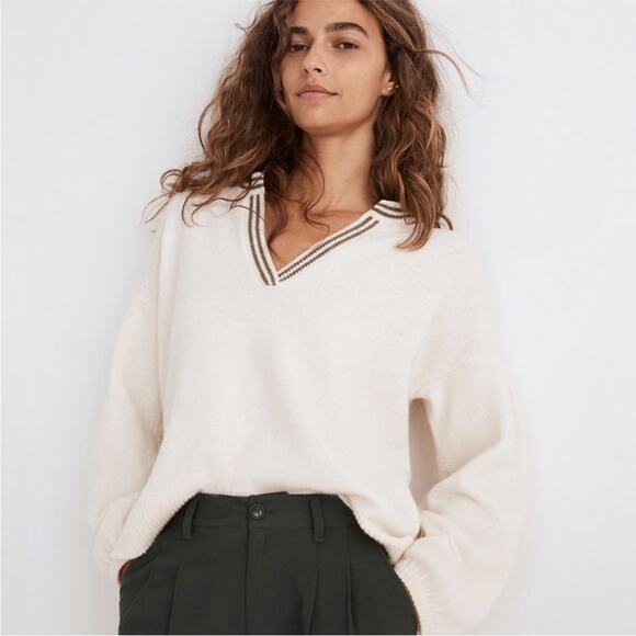 Madewell Wiltshire V-Neck Pullover Sweater small - Picture 1 of 11